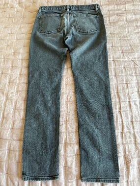 Mens slim authentic Burberry Brit jeans grey black size 31 x 32 cotton elastane